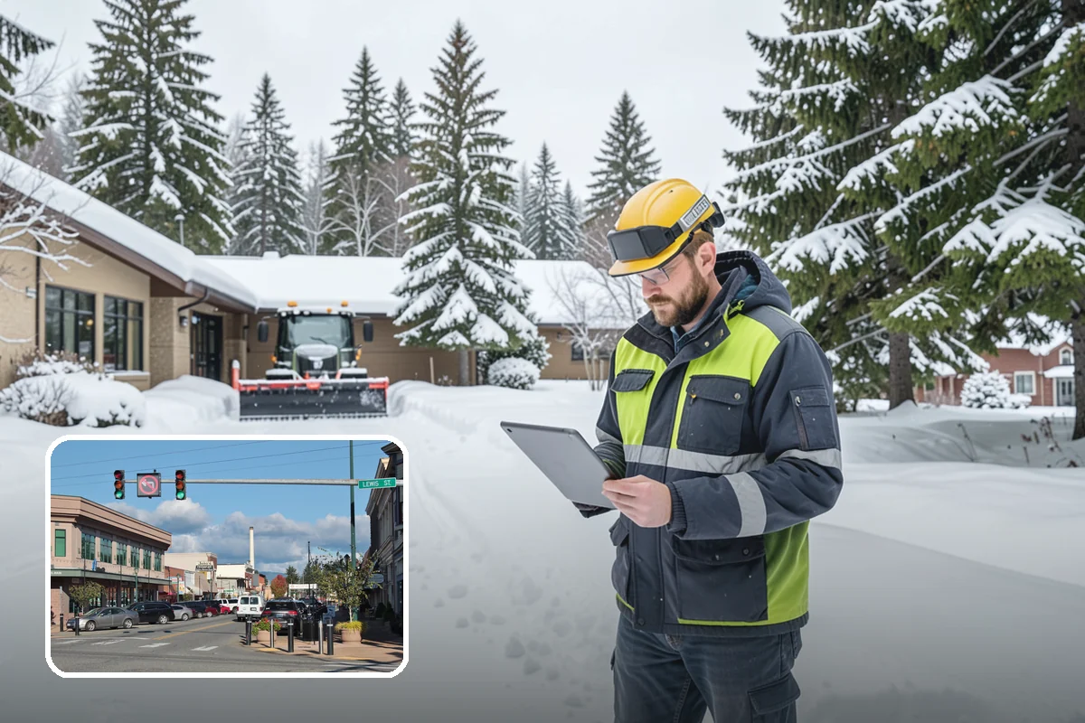 Parking Lot Maintenance in Monroe, Snohomish County, WA - One plan covering all winter services
