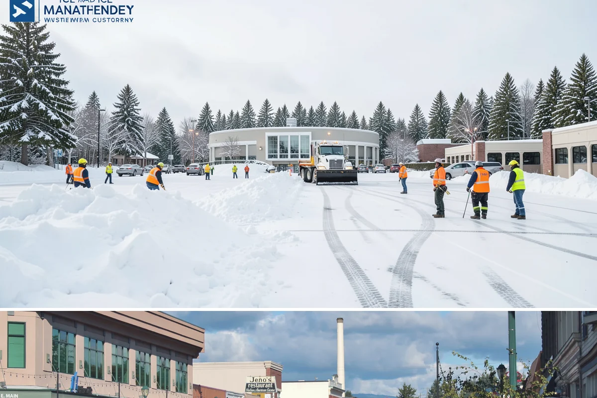 Parking Lot Maintenance in Monroe, Snohomish County, WA - Maintenance agreements run the full season, typically November through March.