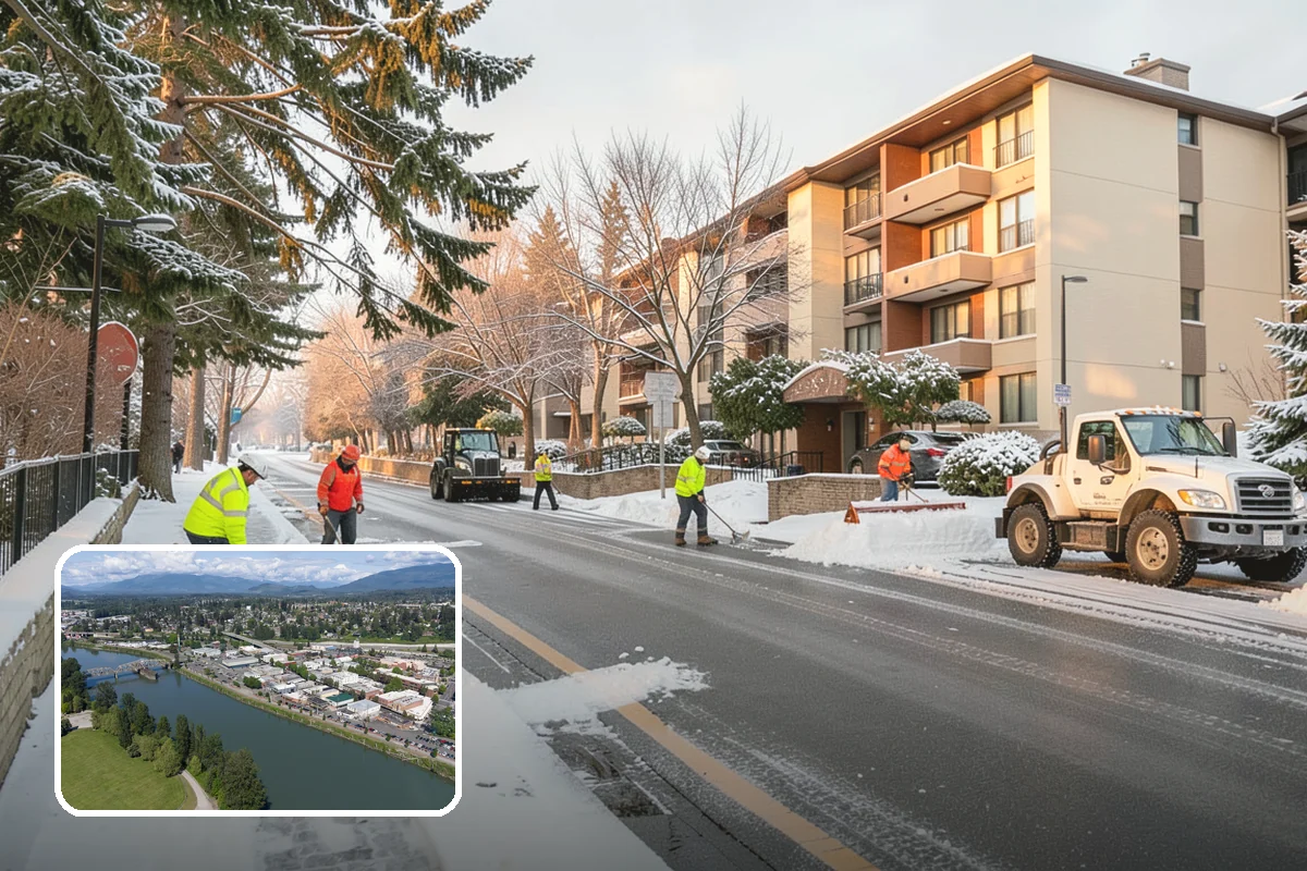 Parking Lot Maintenance in Mount Vernon, Skagit County, WA - One plan covering all winter services