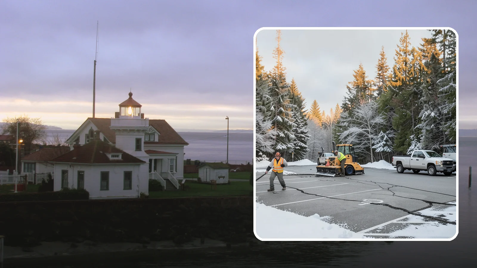 Parking Lot Maintenance in Mukilteo, Snohomish County, WA - We provide season-long parking lot upkeep that keeps your surface safe through every Western Washington winter event.
