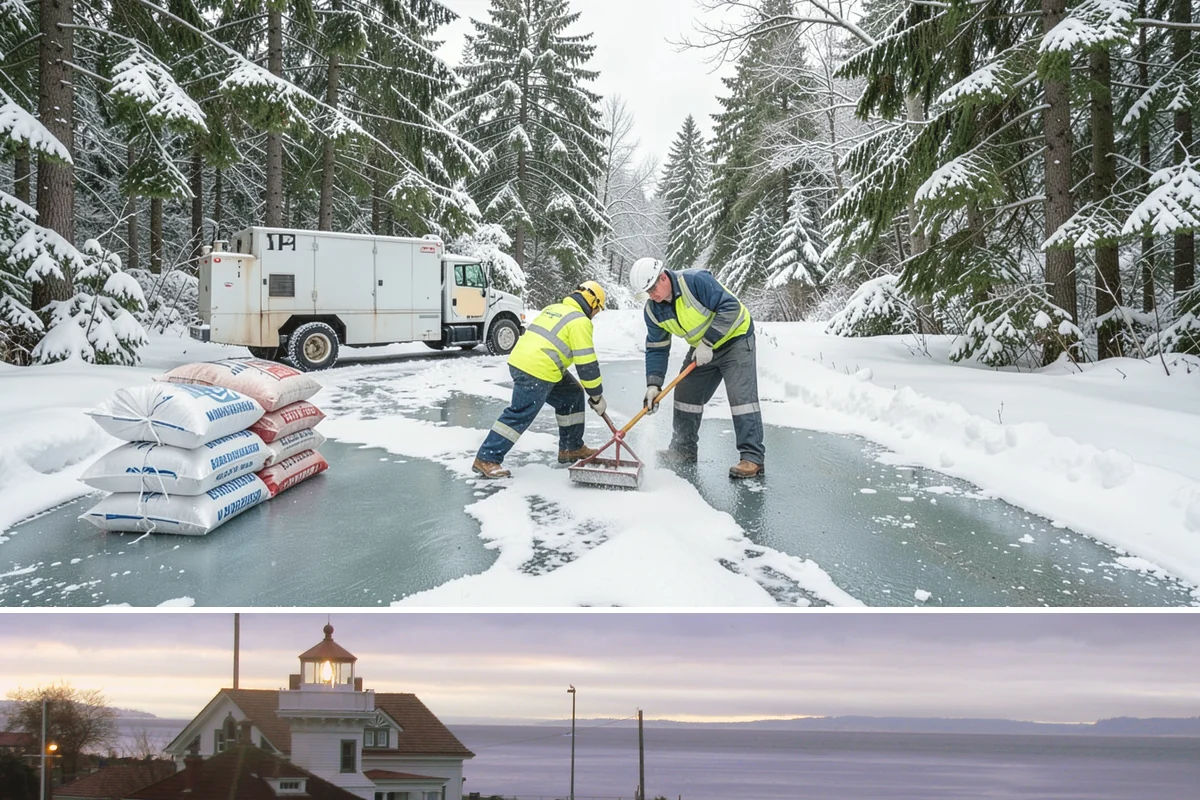 Parking Lot Maintenance in Mukilteo, Snohomish County, WA - Maintenance agreements run the full season, typically November through March.