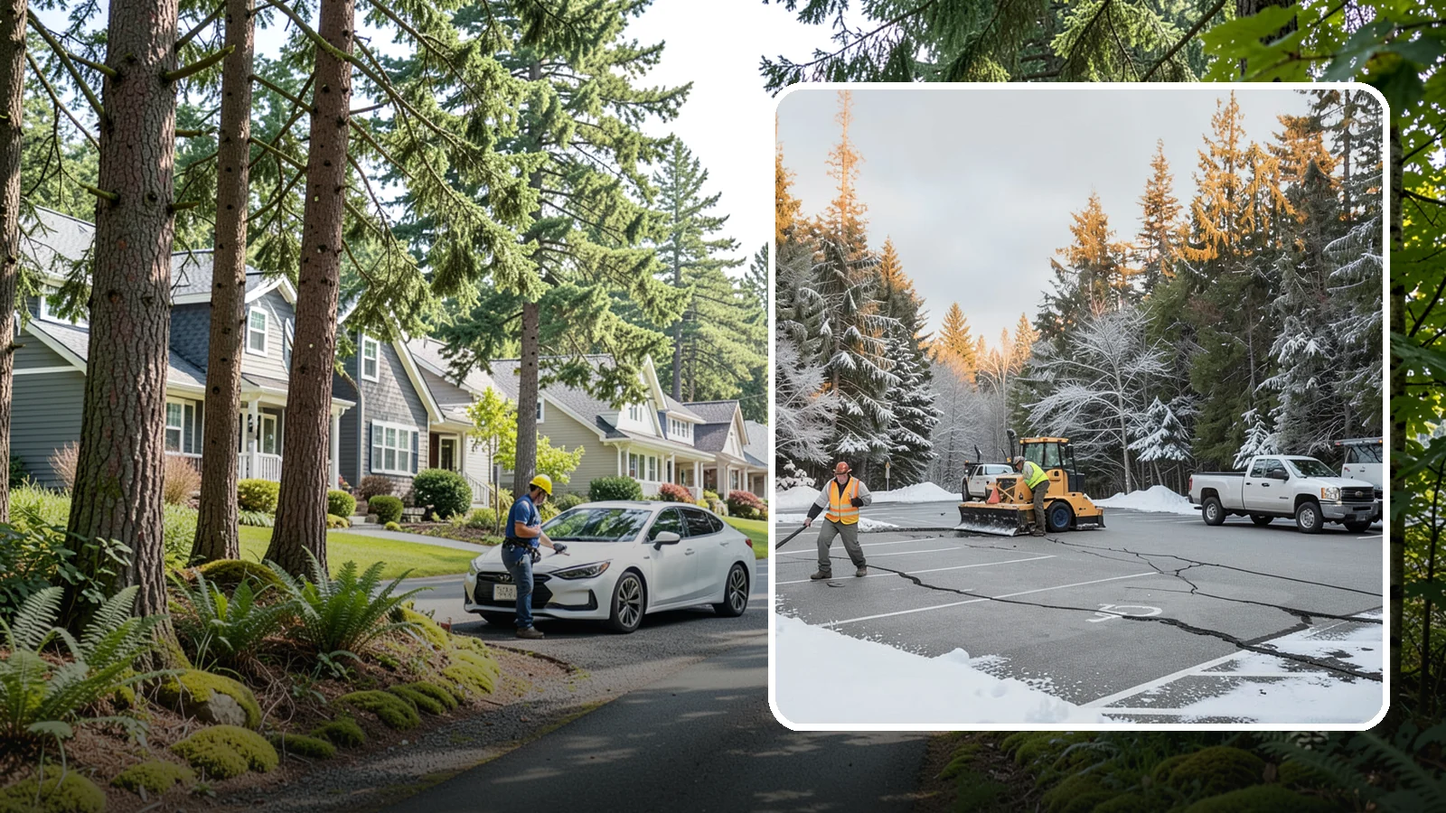 Parking Lot Maintenance in Normandy Park, King County, WA - We provide season-long parking lot upkeep that keeps your surface safe through every Western Washington winter event.