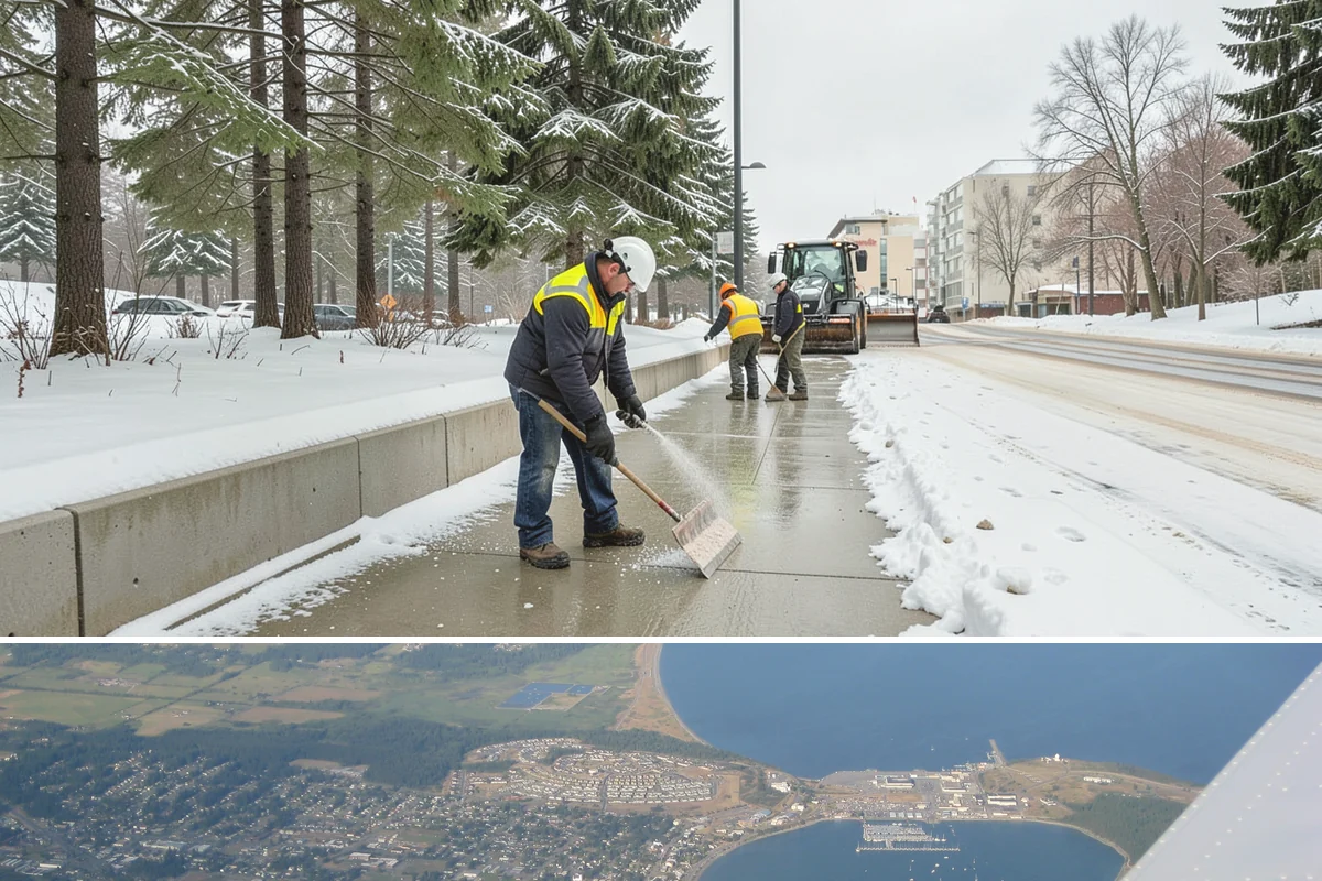 Parking Lot Maintenance in Oak Harbor, Island County, WA - Maintenance agreements run the full season, typically November through March.