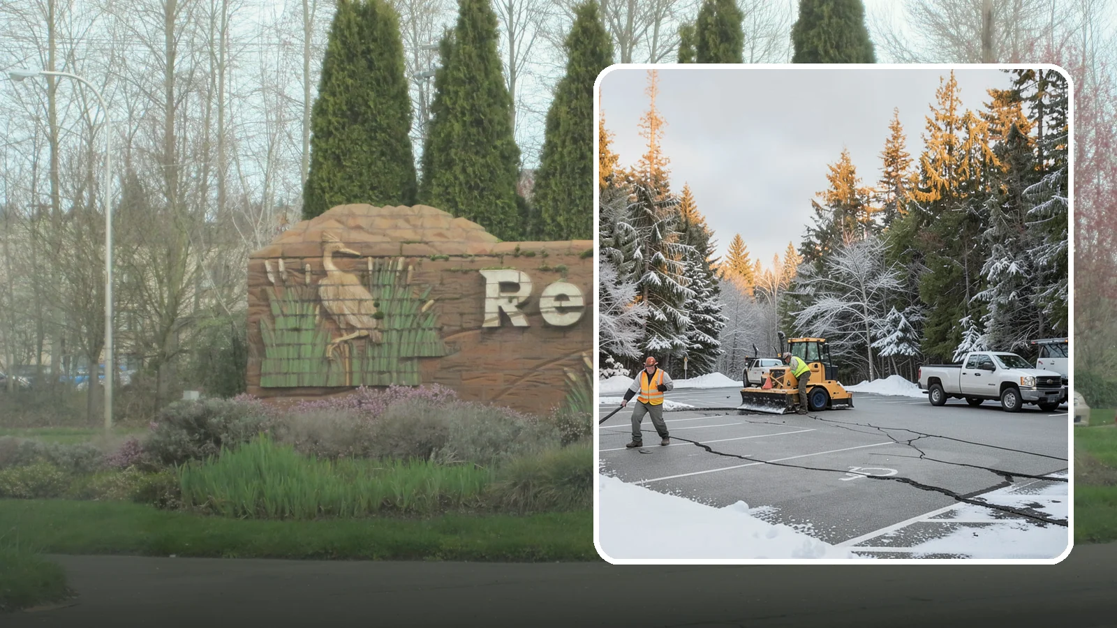 Parking Lot Maintenance in Renton, King County, WA - We provide season-long parking lot upkeep that keeps your surface safe through every Western Washington winter event.