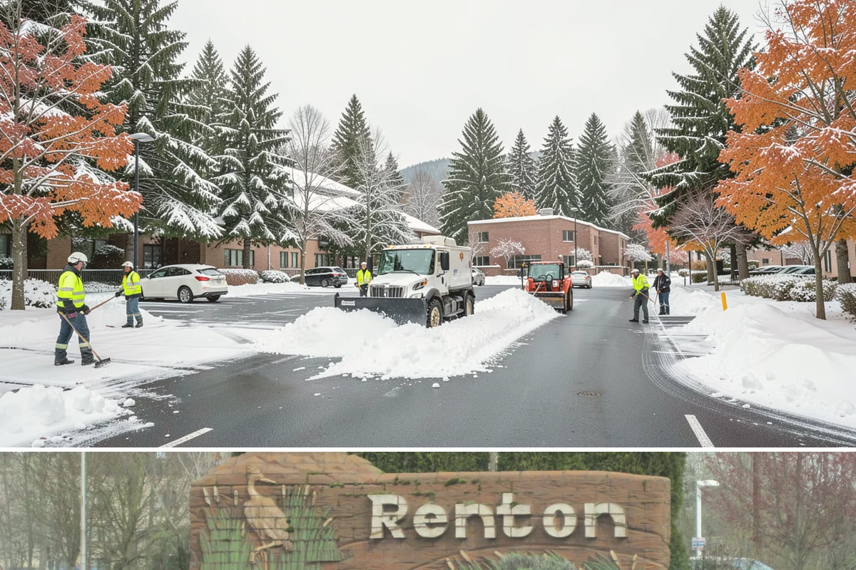 Parking Lot Maintenance in Renton, King County, WA - Maintenance agreements run the full season, typically November through March.