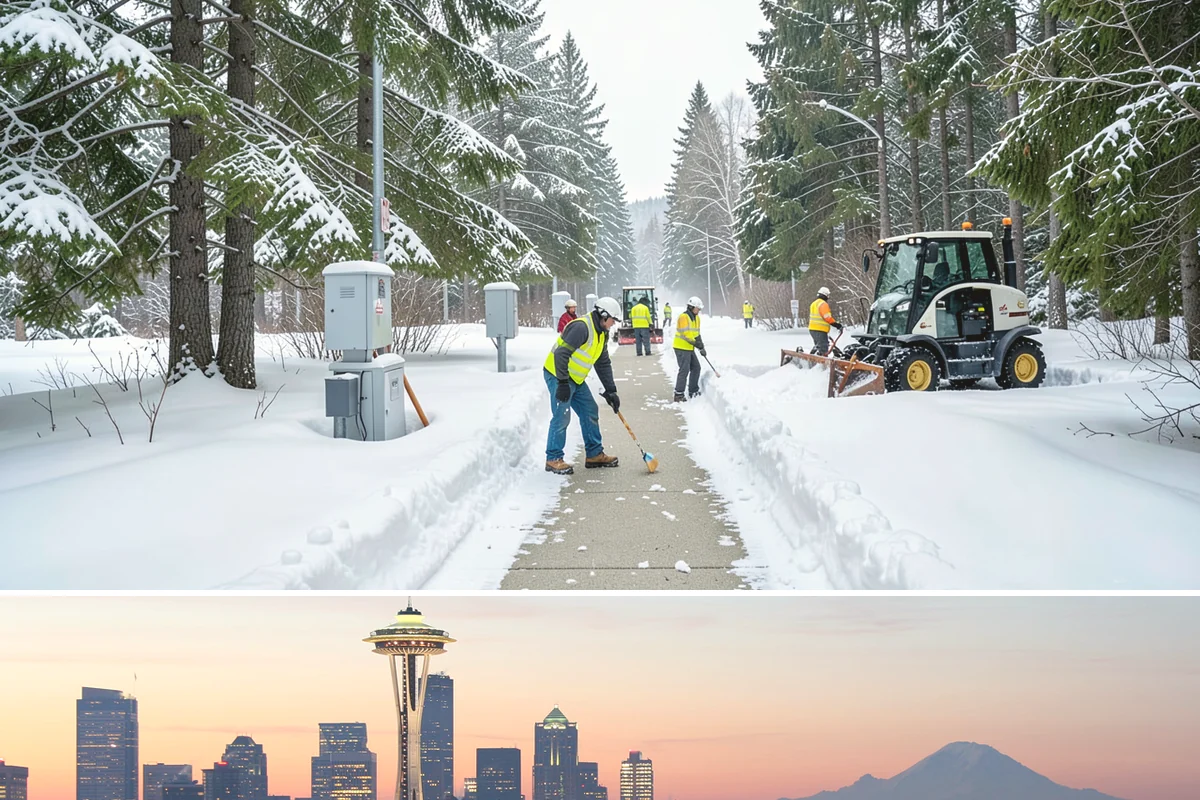 Parking Lot Maintenance in Seattle, King County, WA - Maintenance agreements run the full season, typically November through March.