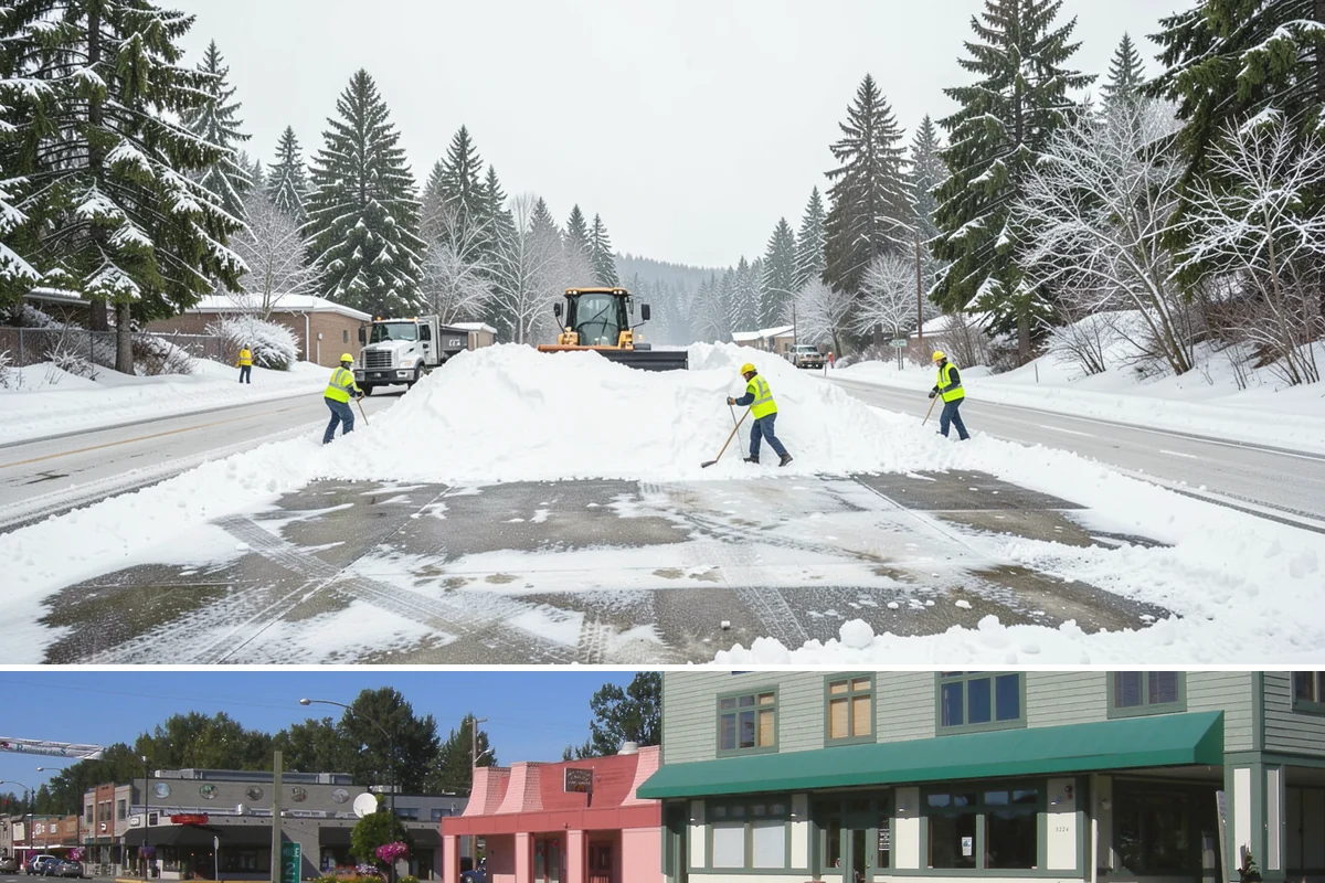 Parking Lot Maintenance in Snoqualmie, King County, WA - Maintenance agreements run the full season, typically November through March.