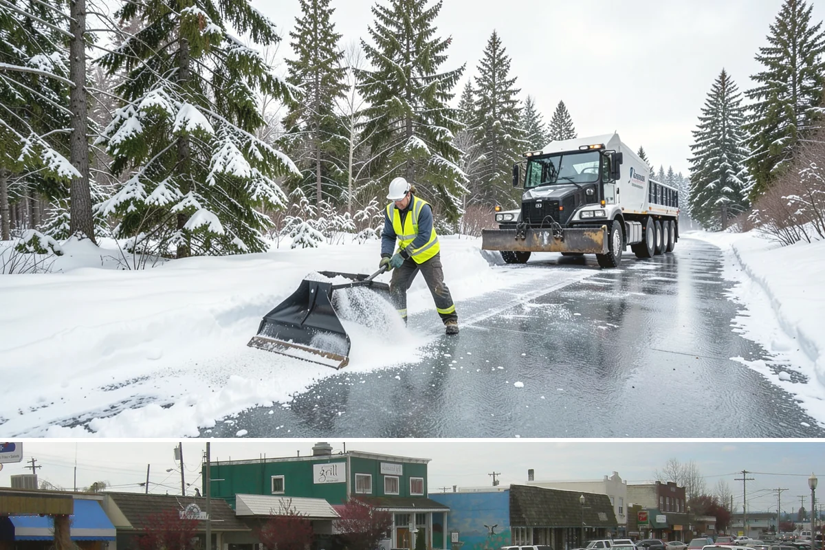Parking Lot Maintenance in Stanwood, Snohomish County, WA - Maintenance agreements run the full season, typically November through March.