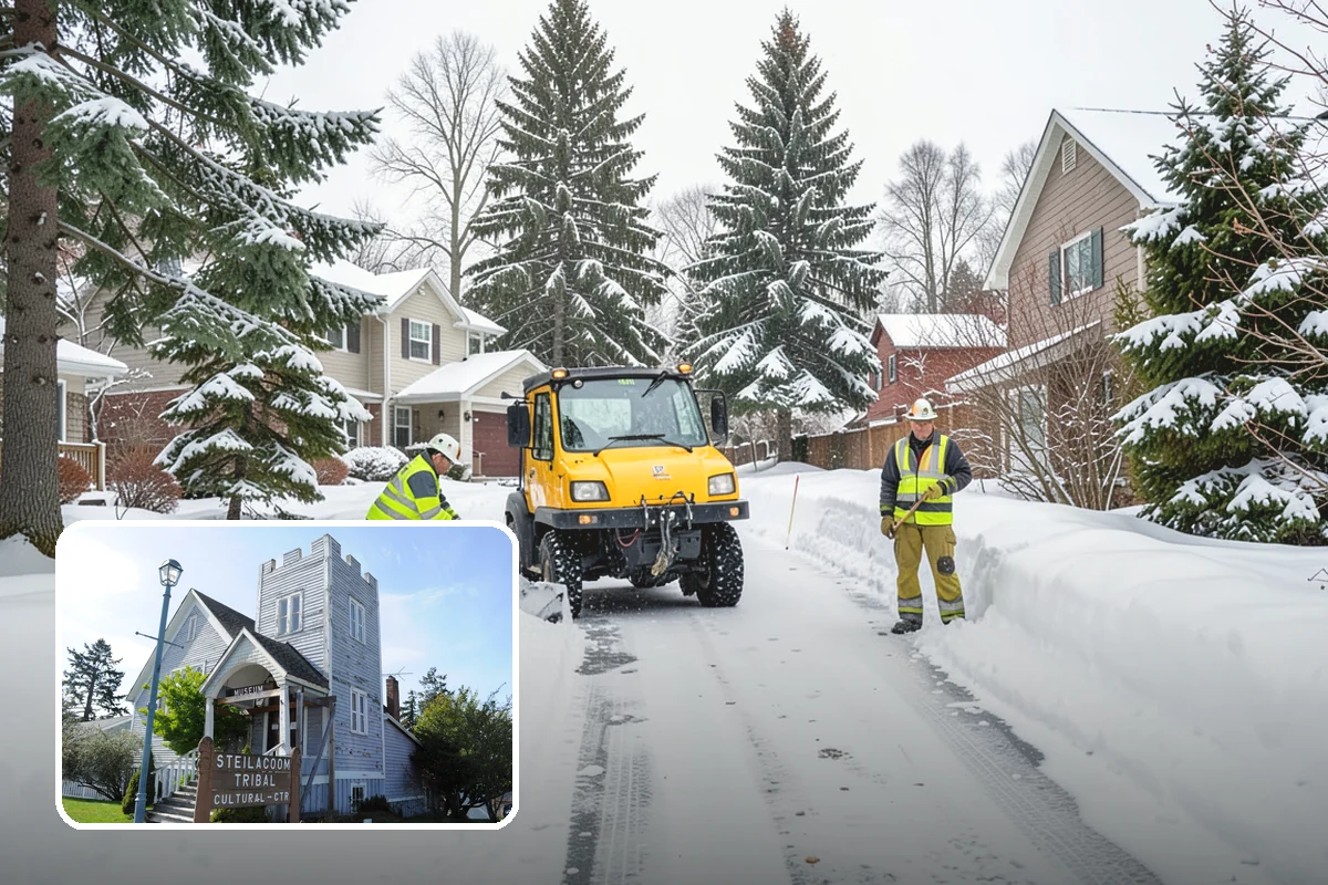 Parking Lot Maintenance in Steilacoom, Pierce County, WA - One plan covering all winter services