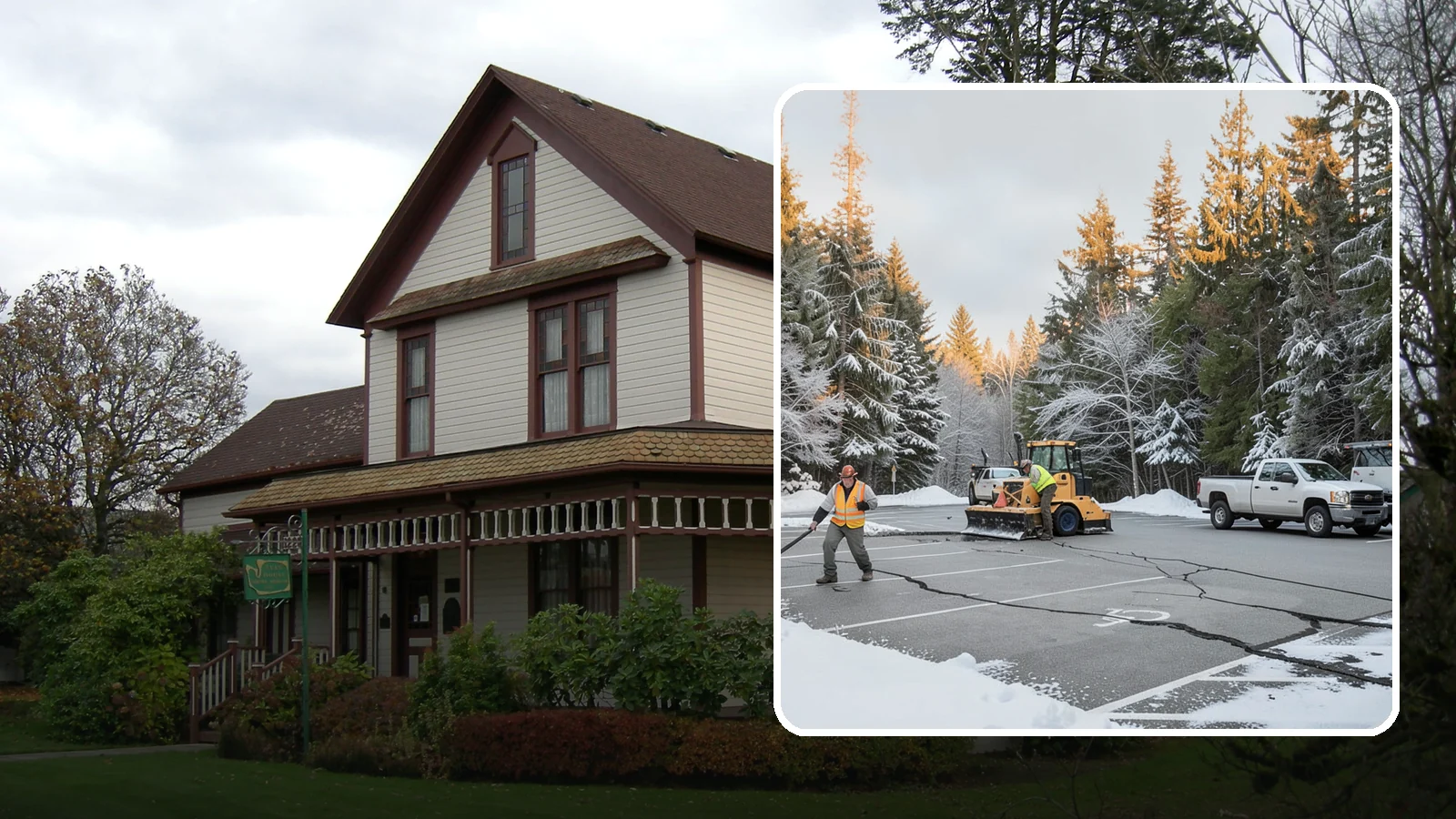 Parking Lot Maintenance in Sumner, Pierce County, WA - We provide season-long parking lot upkeep that keeps your surface safe through every Western Washington winter event.