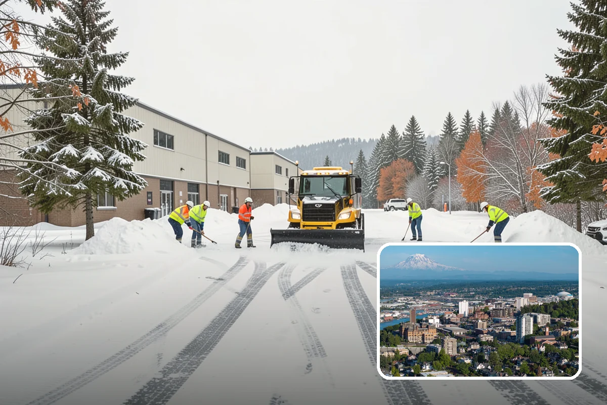 Parking Lot Maintenance in Tacoma, Pierce County, WA - One plan covering all winter services