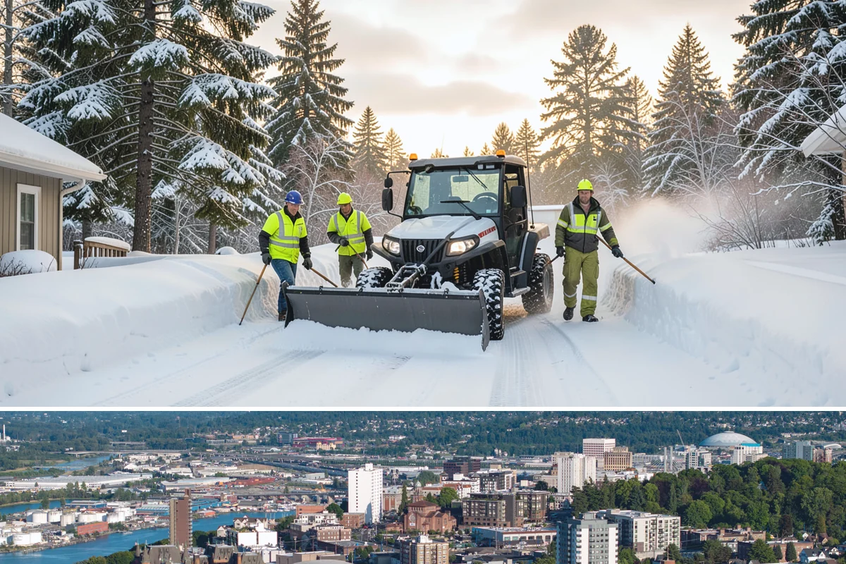 Parking Lot Maintenance in Tacoma, Pierce County, WA - Maintenance agreements run the full season, typically November through March.