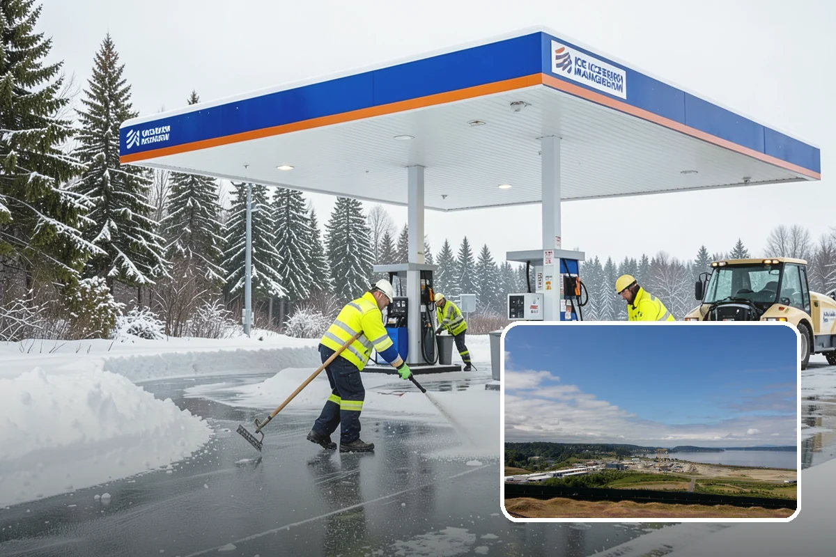 Parking Lot Maintenance in University Place, Pierce County, WA - One plan covering all winter services