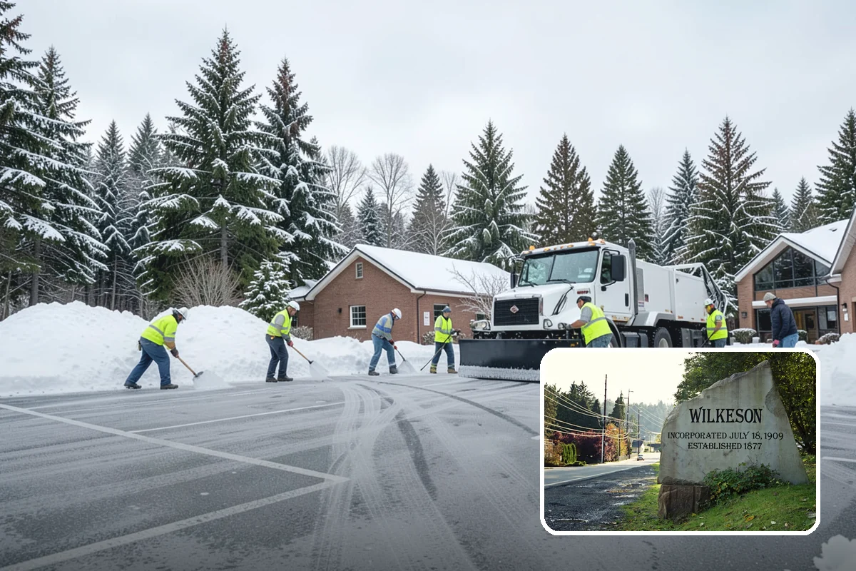 Parking Lot Maintenance in Wilkeson, Pierce County, WA - One plan covering all winter services