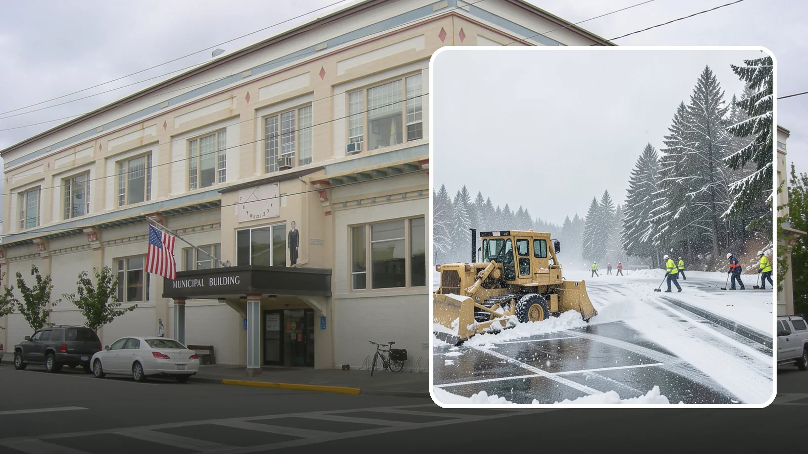 Parking Lot Plowing in Anacortes, Skagit County, WA - When a Puget Sound cold snap drops several inches overnight, our plows clear your entire lot before the morning rush.