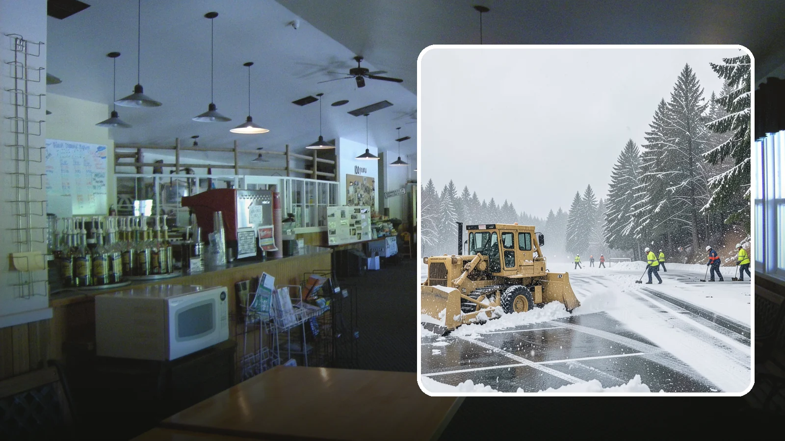 Parking Lot Plowing in Black Diamond, King County, WA - When a Puget Sound cold snap drops several inches overnight, our plows clear your entire lot before the morning rush.