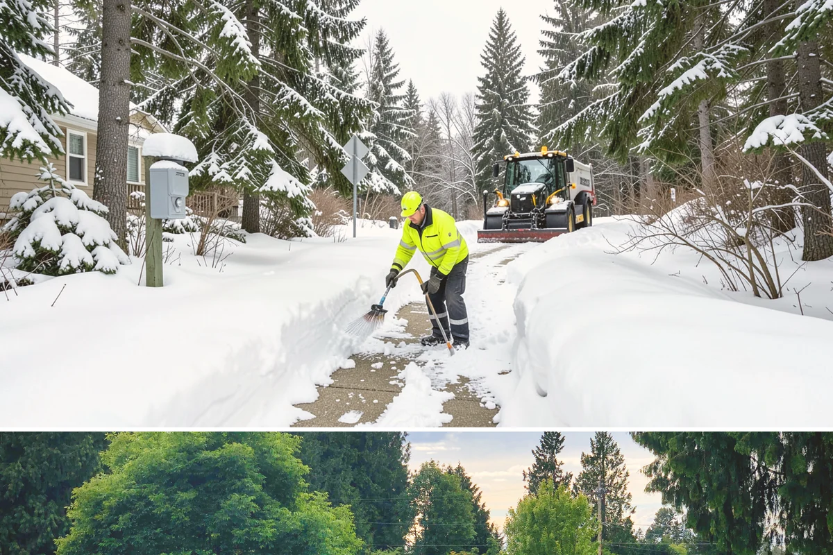 Parking Lot Plowing in Bonney Lake, Pierce County, WA - Book plowing before the November-through-February window when lowland Arctic outbreaks are most likely.