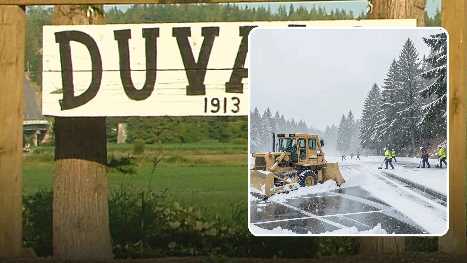 Parking Lot Plowing in Duvall, King County, WA - When a Puget Sound cold snap drops several inches overnight, our plows clear your entire lot before the morning rush.
