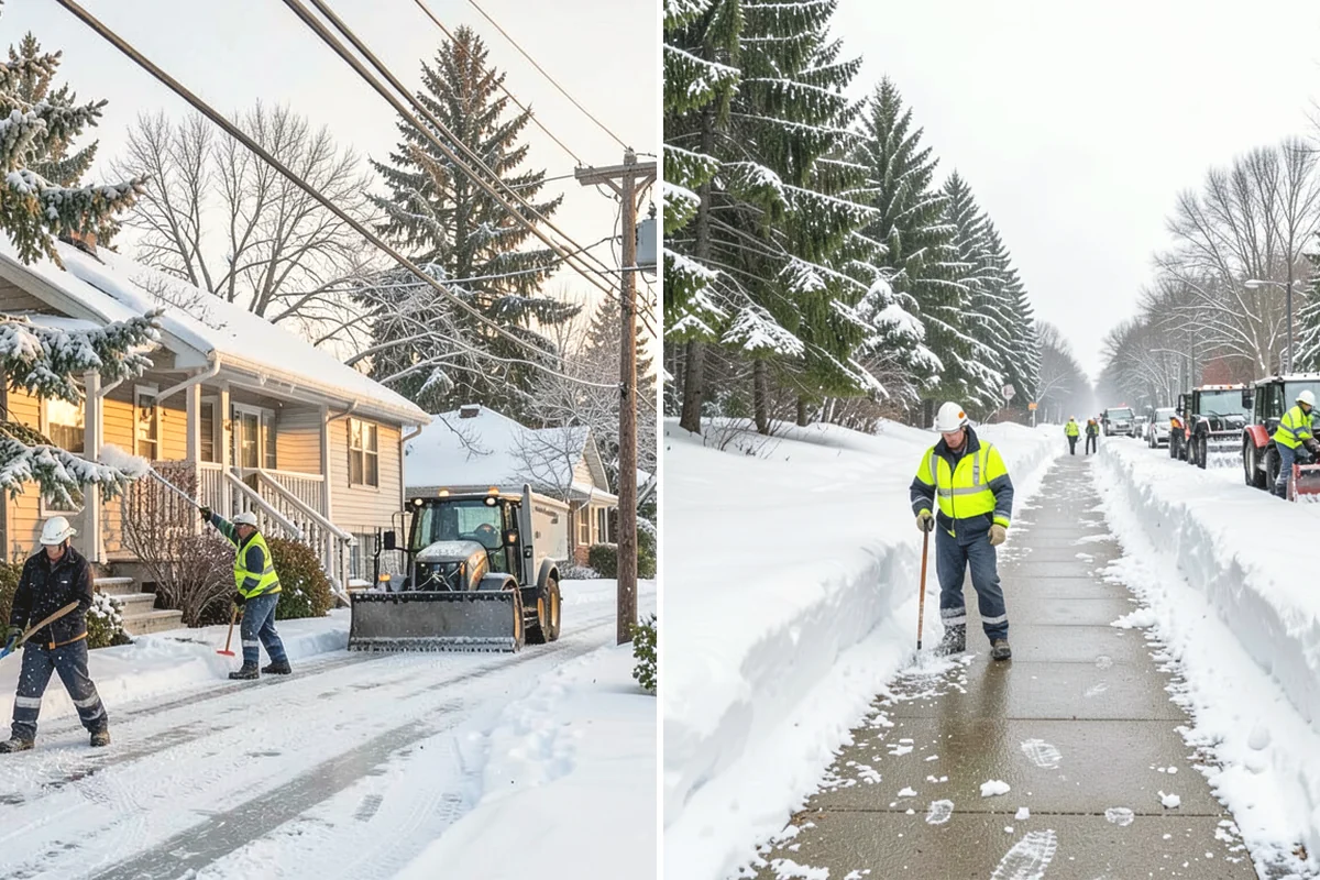 Parking Lot Plowing in Duvall, King County, WA - We map your lot and set snow-stacking corners during a pre-season site walk