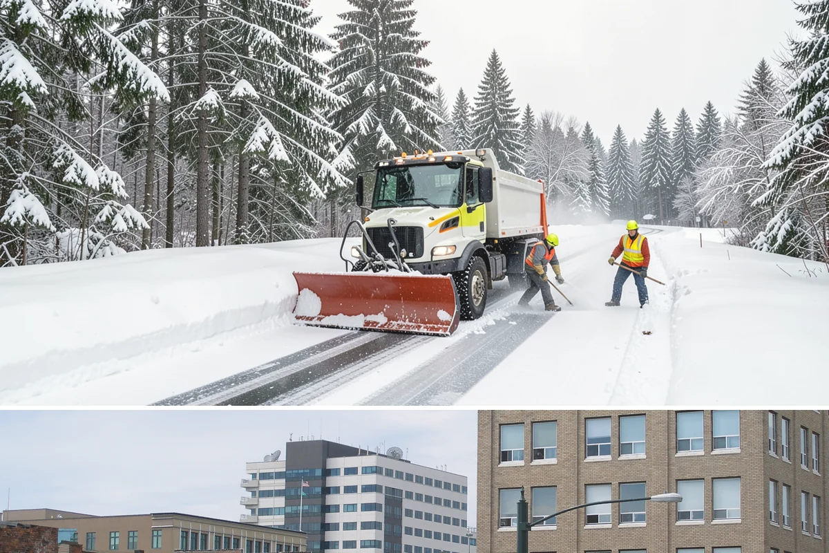 Parking Lot Plowing in Everett, Snohomish County, WA - Book plowing before the November-through-February window when lowland Arctic outbreaks are most likely.