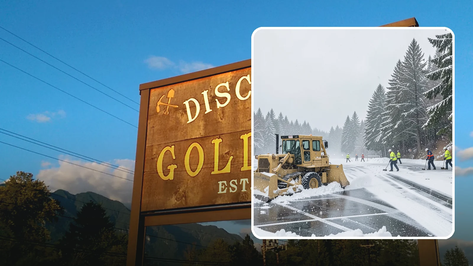 Parking Lot Plowing in Gold Bar, Snohomish County, WA - When a Puget Sound cold snap drops several inches overnight, our plows clear your entire lot before the morning rush.