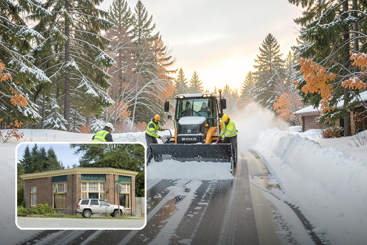 Parking Lot Plowing in Hamilton, Skagit County, WA - Full-lot clearing before opening hours