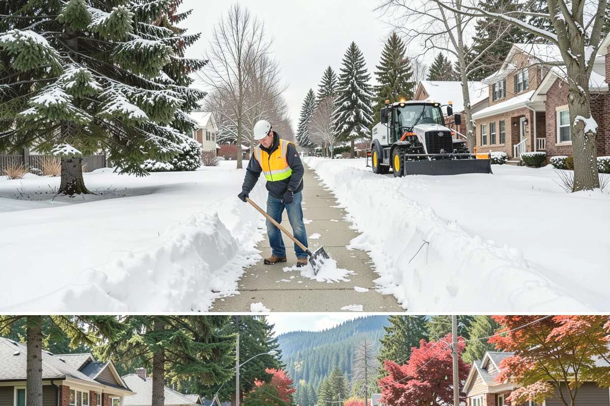 Parking Lot Plowing in Hunts Point, King County, WA - Book plowing before the November-through-February window when lowland Arctic outbreaks are most likely.