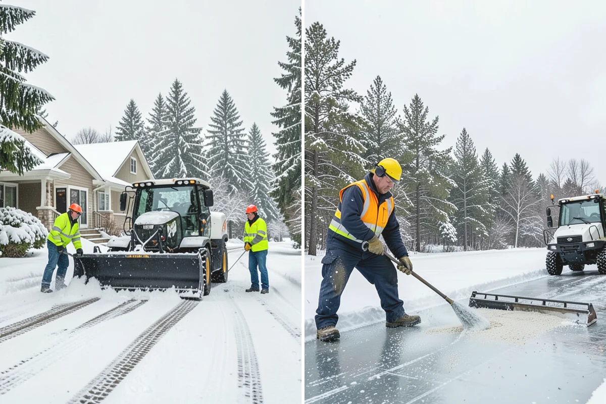 Parking Lot Plowing in Issaquah, King County, WA - We map your lot and set snow-stacking corners during a pre-season site walk
