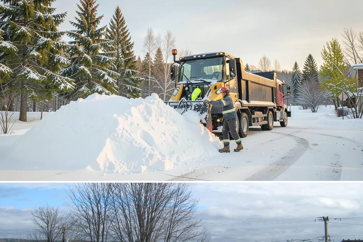 Parking Lot Plowing in Langley, Island County, WA - Book plowing before the November-through-February window when lowland Arctic outbreaks are most likely.