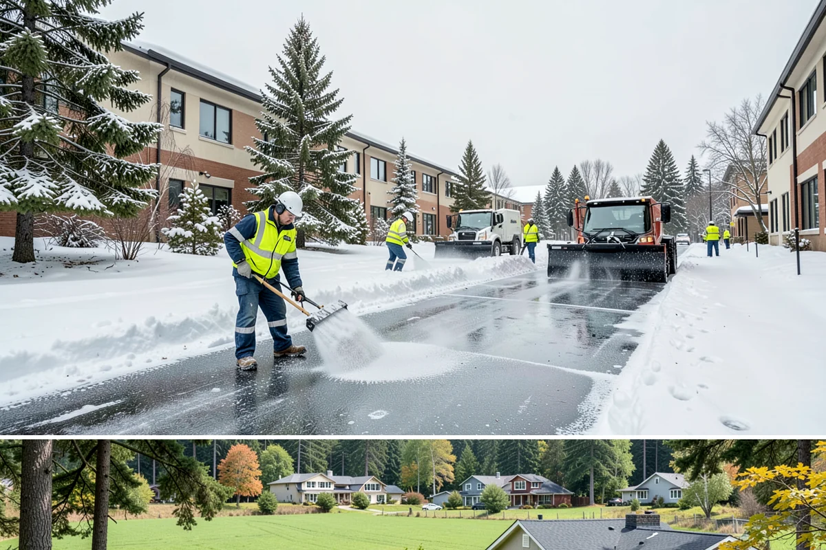 Parking Lot Plowing in Lyman, Skagit County, WA - Book plowing before the November-through-February window when lowland Arctic outbreaks are most likely.