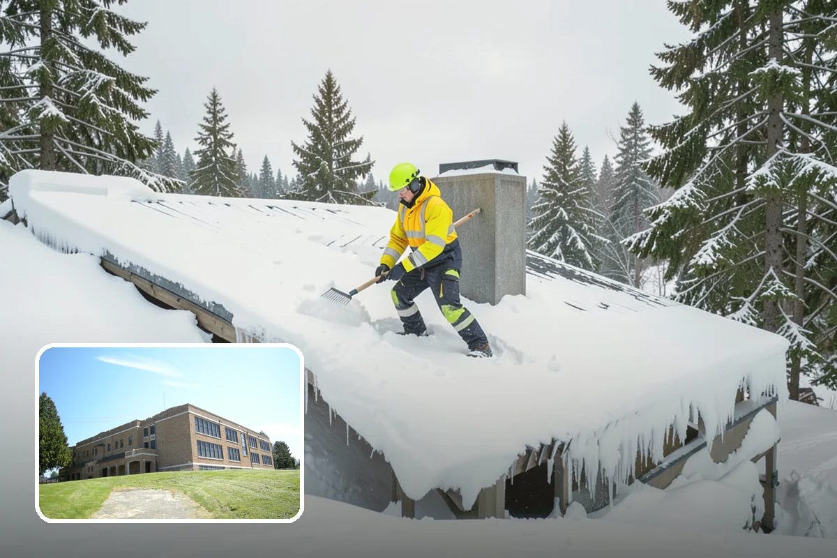 Parking Lot Plowing in Maple Valley, King County, WA - Full-lot clearing before opening hours
