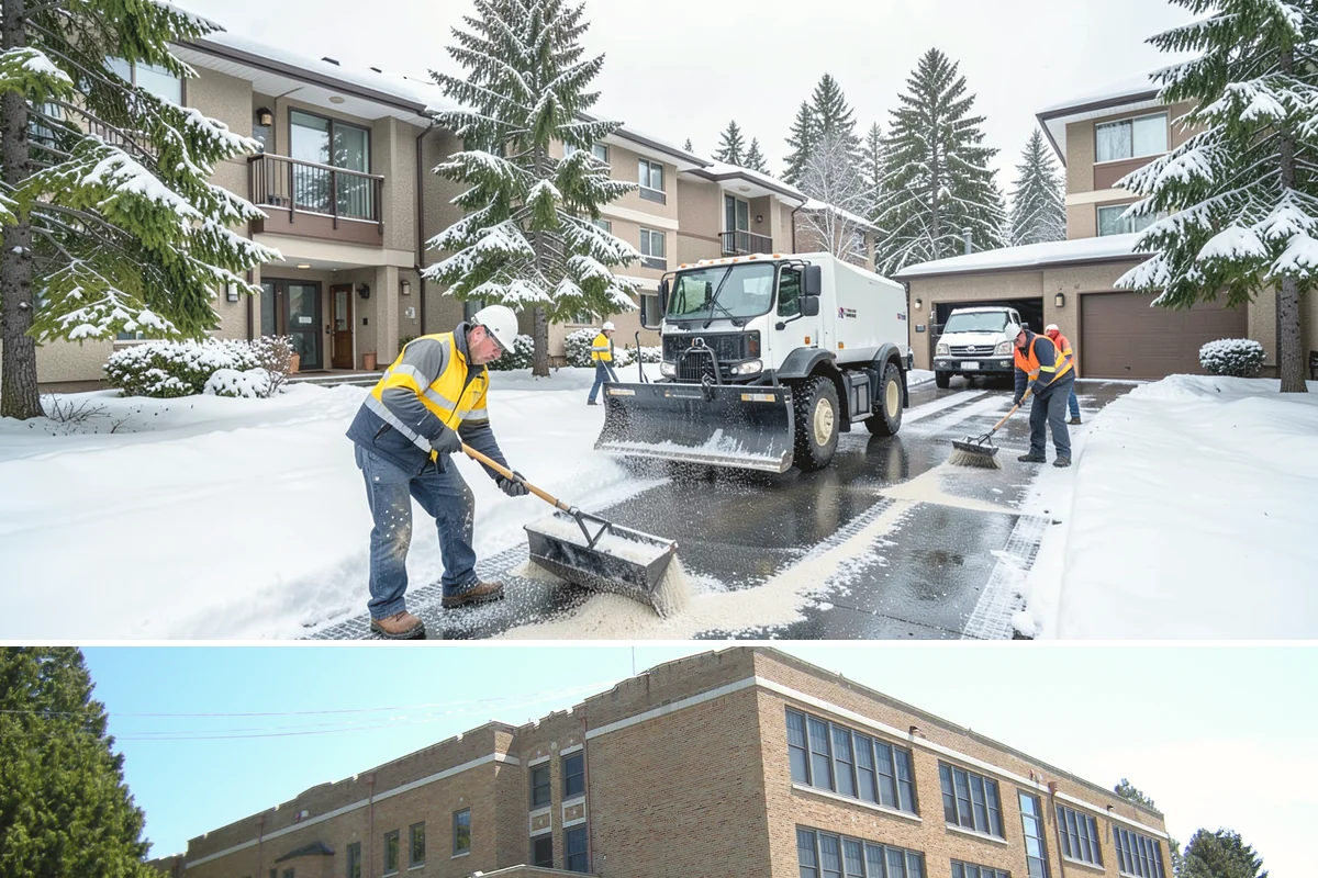 Parking Lot Plowing in Maple Valley, King County, WA - Book plowing before the November-through-February window when lowland Arctic outbreaks are most likely.