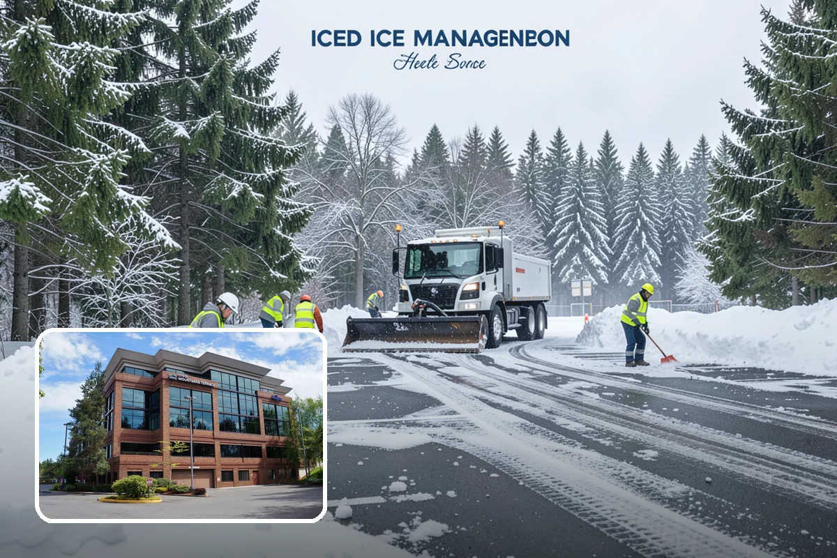 Parking Lot Plowing in Mountlake Terrace, Snohomish County, WA - Full-lot clearing before opening hours