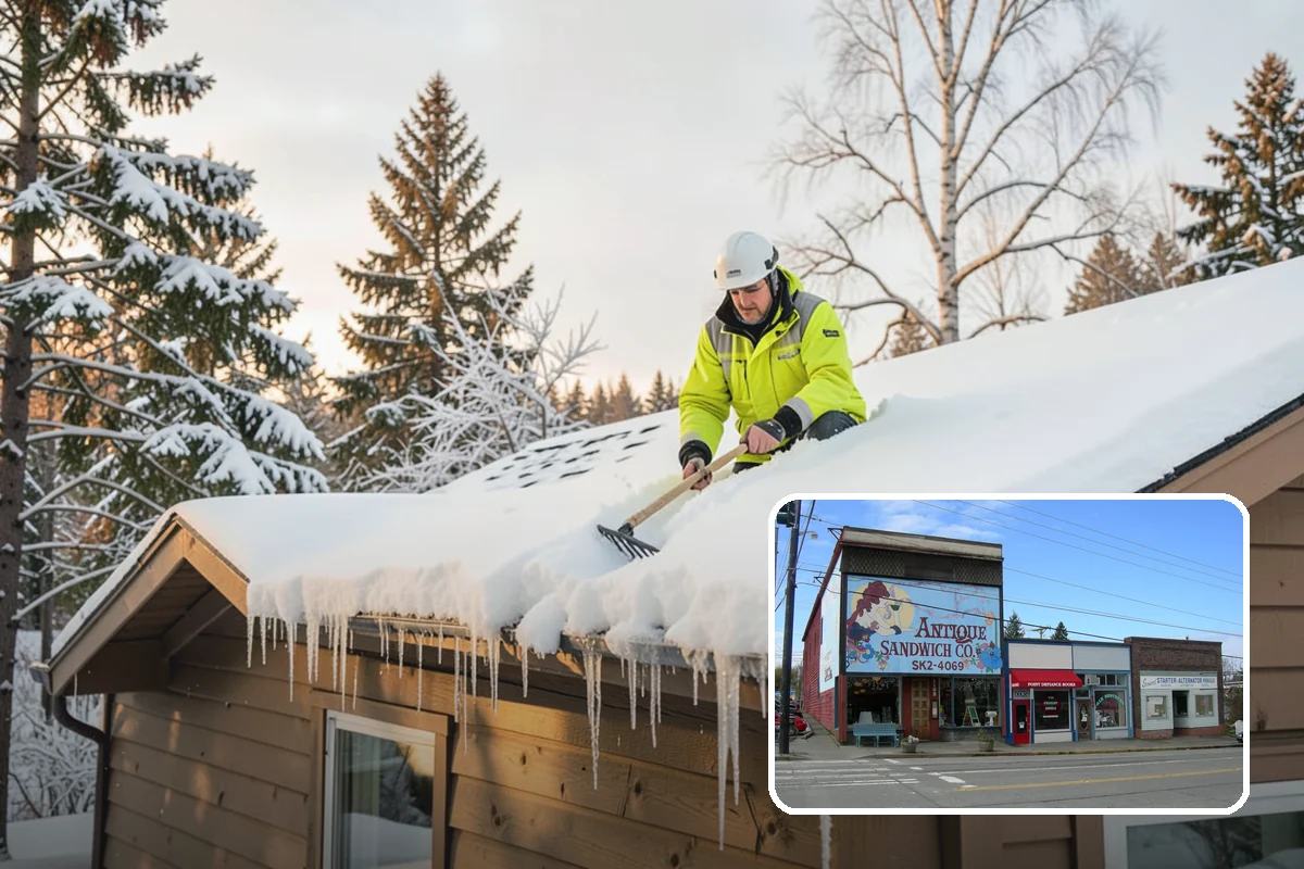 Parking Lot Plowing in Ruston, Pierce County, WA - Full-lot clearing before opening hours