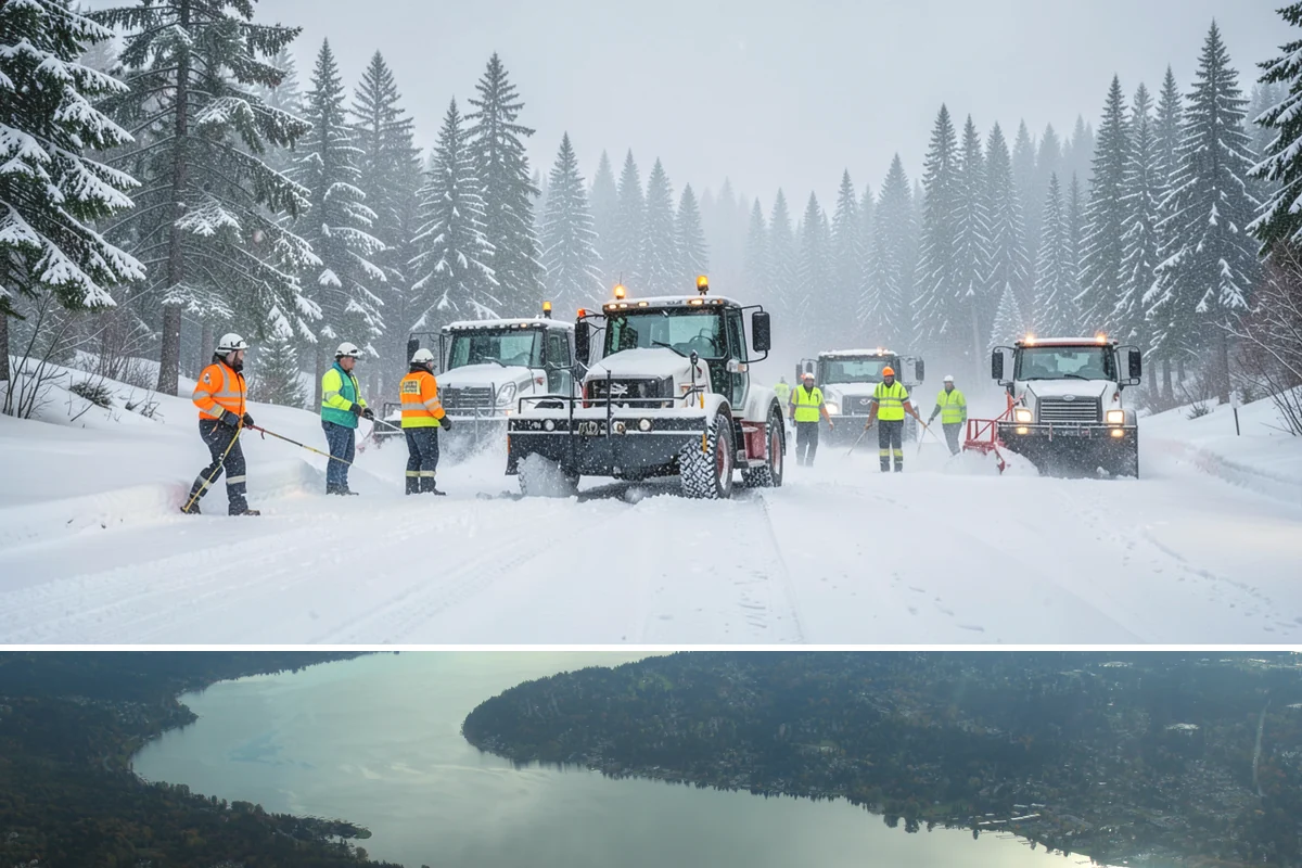 Parking Lot Plowing in Sammamish, King County, WA - Book plowing before the November-through-February window when lowland Arctic outbreaks are most likely.