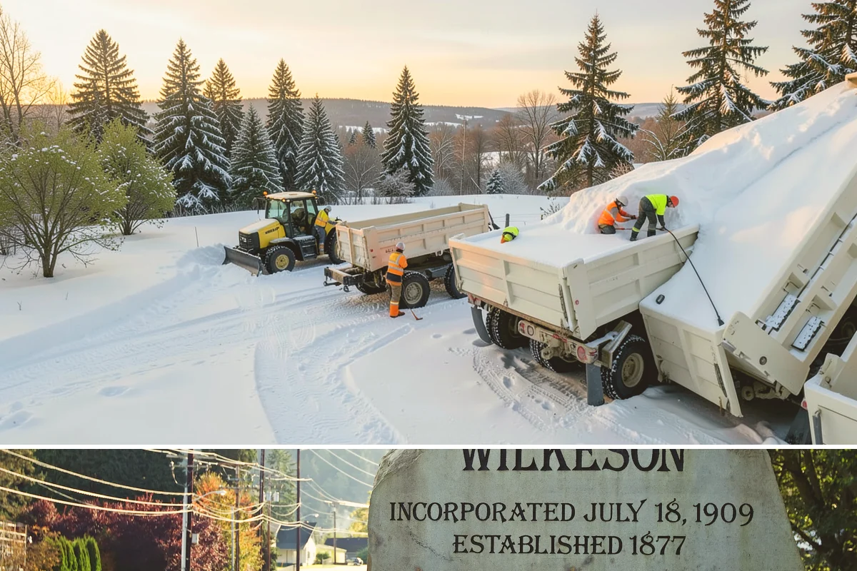Parking Lot Plowing in Wilkeson, Pierce County, WA - Book plowing before the November-through-February window when lowland Arctic outbreaks are most likely.