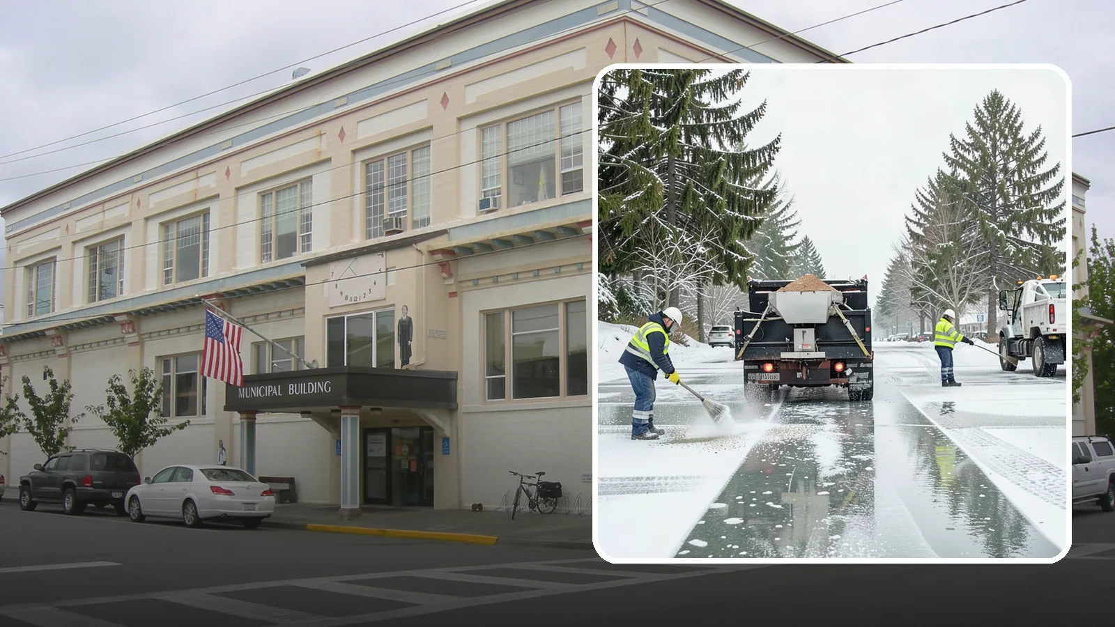 Parking Lot Salting in Anacortes, Skagit County, WA - We apply road salt to commercial lots to melt ice and keep pavement clear through typical Western Washington cold.