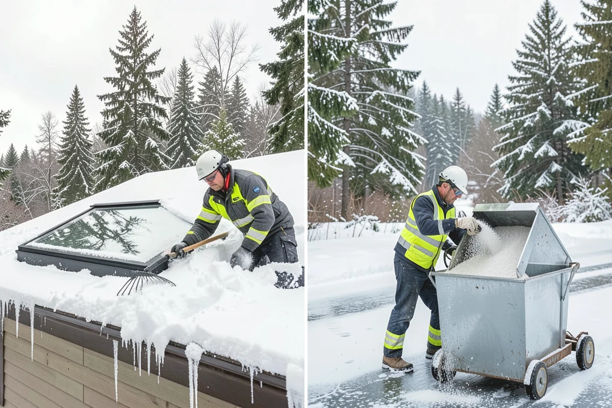 Parking Lot Salting in Anacortes, Skagit County, WA - We confirm temperatures fall within salt's effective range