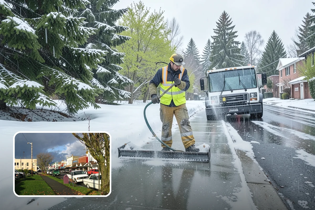 Parking Lot Salting in Arlington, Snohomish County, WA - Effective across typical lowland ice temperatures