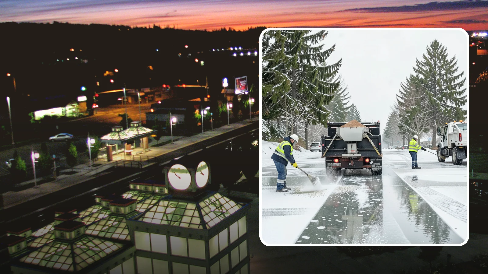 Parking Lot Salting in Auburn, King County, WA - We apply road salt to commercial lots to melt ice and keep pavement clear through typical Western Washington cold.