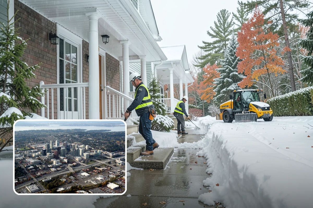 Parking Lot Salting in Bellevue, King County, WA - Effective across typical lowland ice temperatures