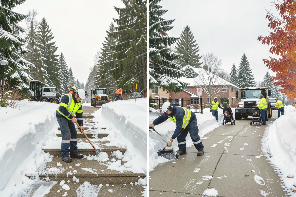 Parking Lot Salting in Bellevue, King County, WA - We confirm temperatures fall within salt's effective range