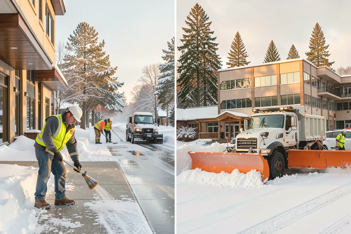 Parking Lot Salting in Black Diamond, King County, WA - We confirm temperatures fall within salt's effective range
