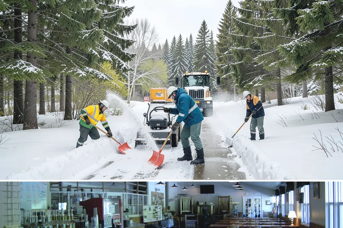 Parking Lot Salting in Black Diamond, King County, WA - Salting runs strongest through the mid-winter freeze window of December to February.