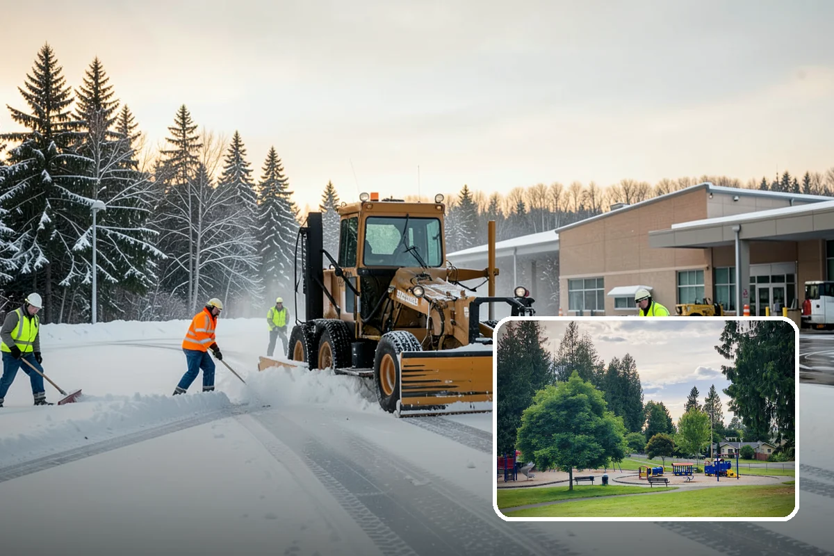 Parking Lot Salting in Bonney Lake, Pierce County, WA - Effective across typical lowland ice temperatures
