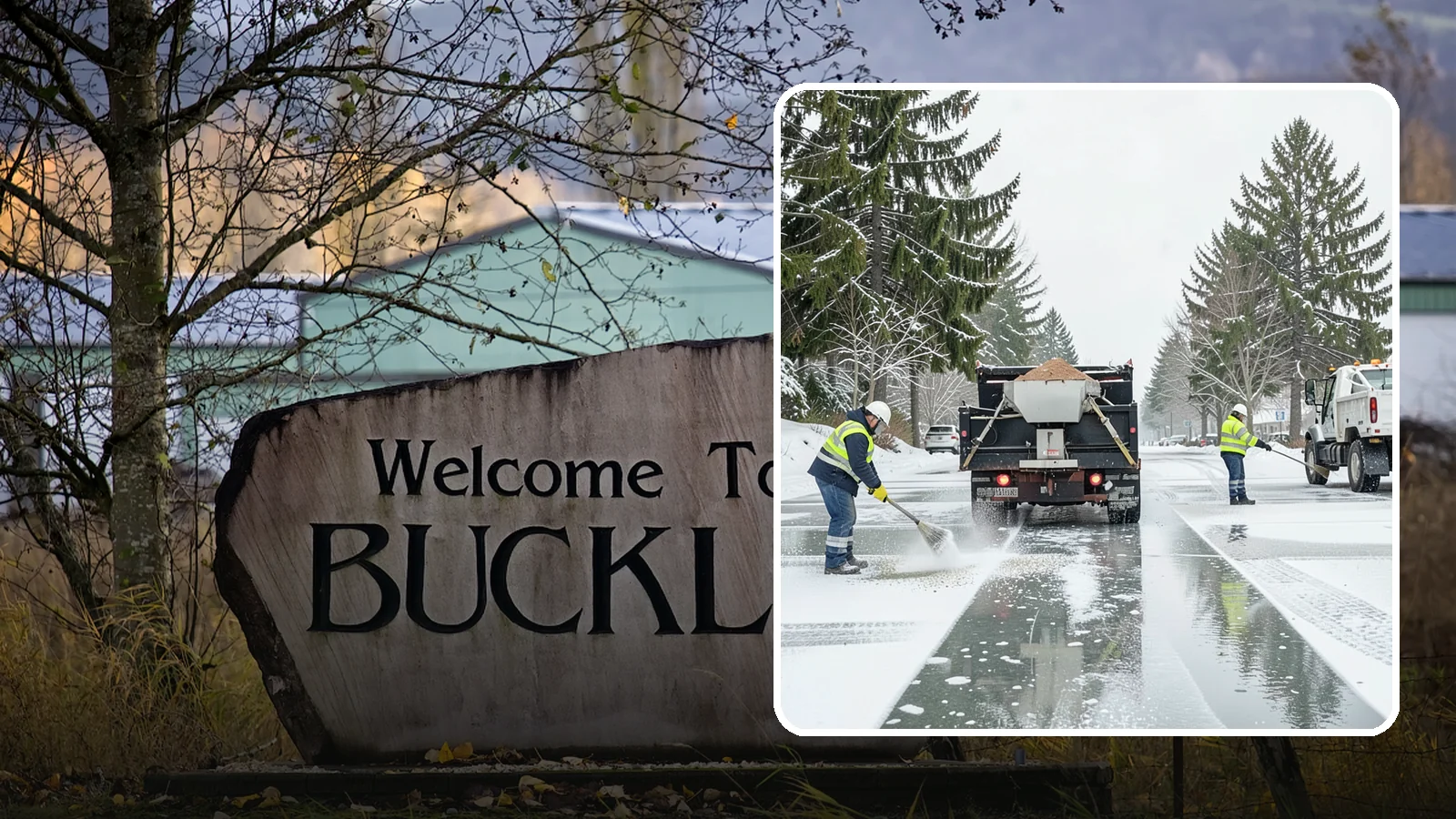 Parking Lot Salting in Buckley, Pierce County, WA - We apply road salt to commercial lots to melt ice and keep pavement clear through typical Western Washington cold.