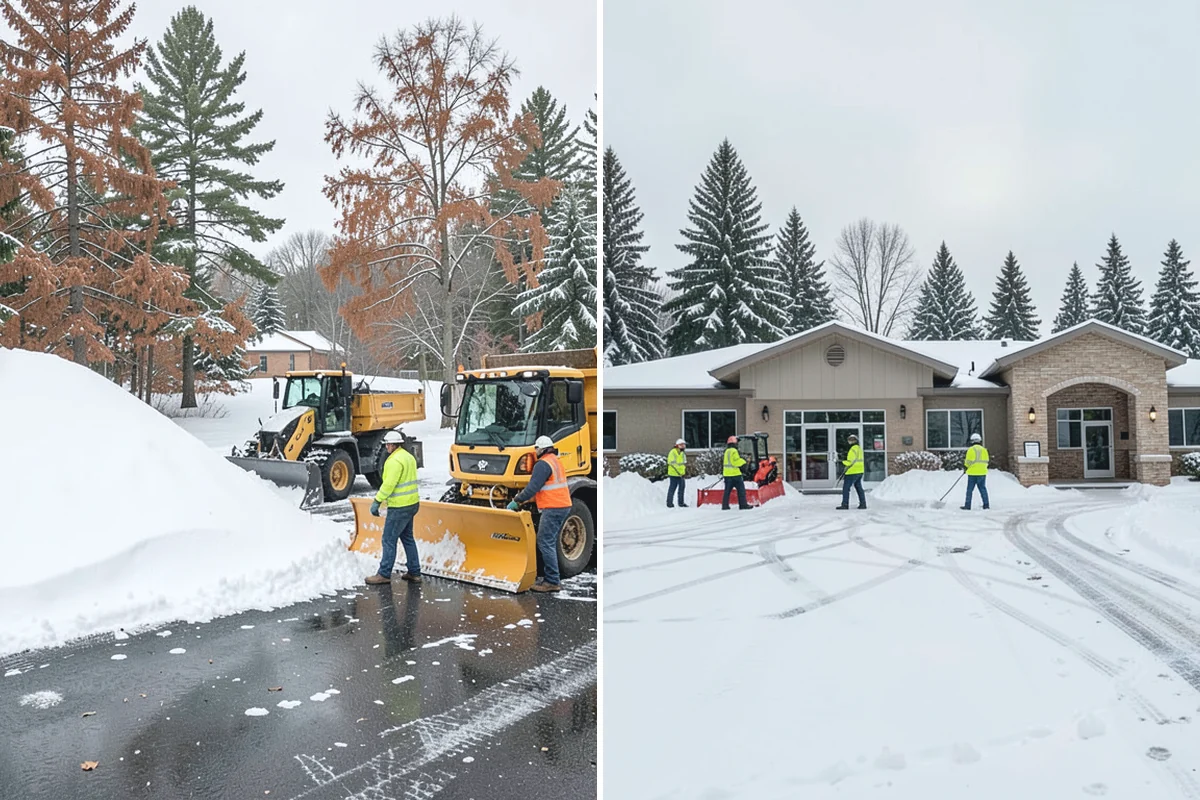 Parking Lot Salting in Buckley, Pierce County, WA - We confirm temperatures fall within salt's effective range