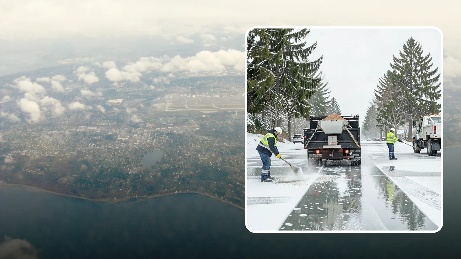 Parking Lot Salting in Burien, King County, WA - We apply road salt to commercial lots to melt ice and keep pavement clear through typical Western Washington cold.