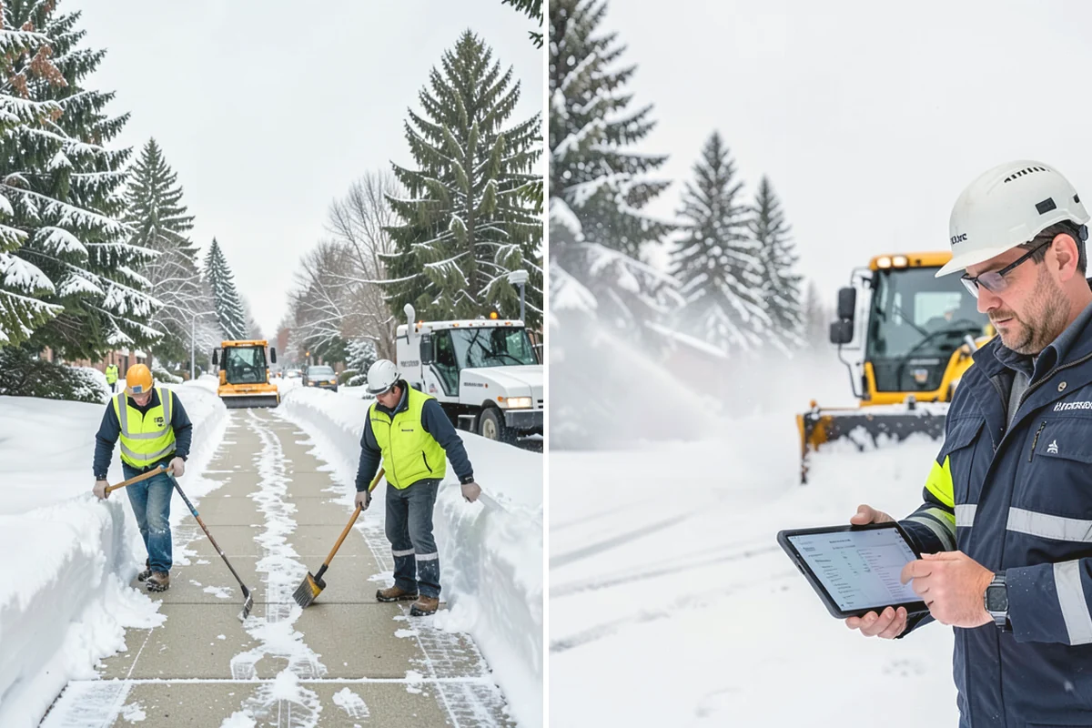 Parking Lot Salting in Burlington, Skagit County, WA - We confirm temperatures fall within salt's effective range