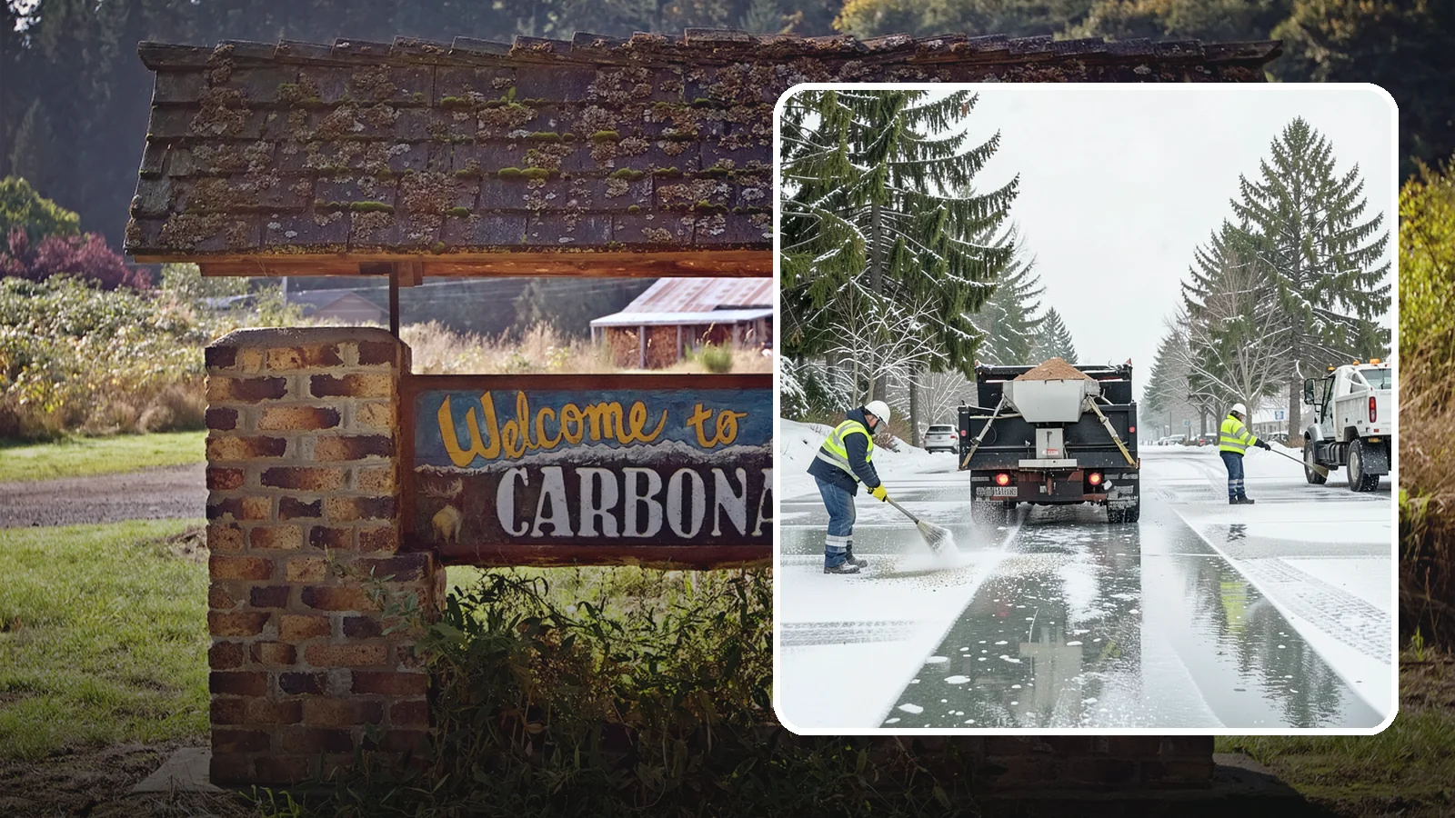 Parking Lot Salting in Carbonado, Pierce County, WA - We apply road salt to commercial lots to melt ice and keep pavement clear through typical Western Washington cold.